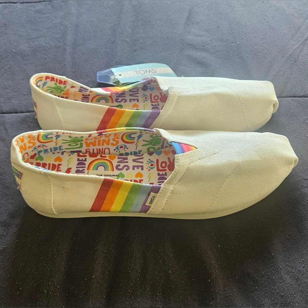TOMS Pride Canvas Slip-On Shoes